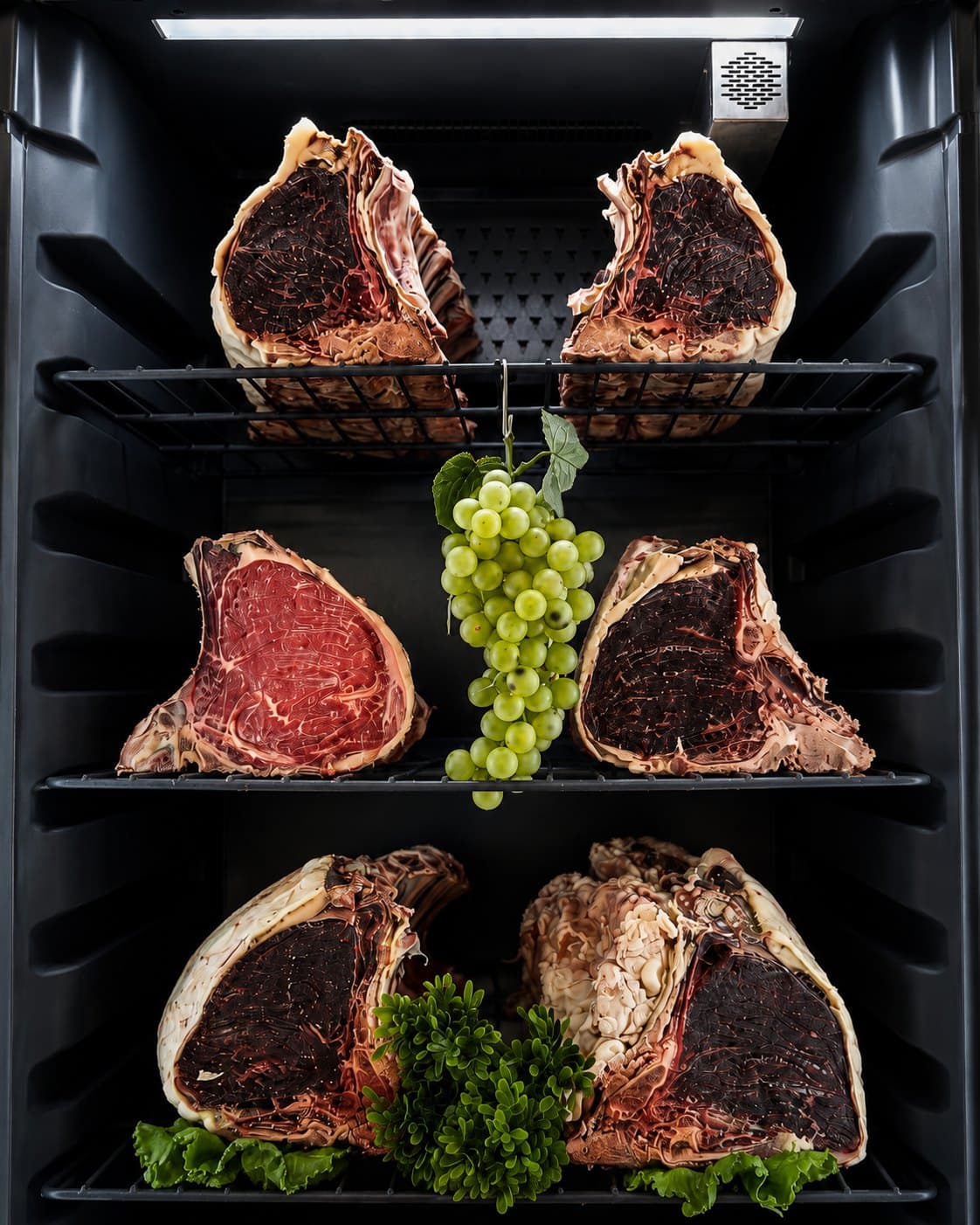 Selezione di carne bovina nel punto vendita Agrinatura